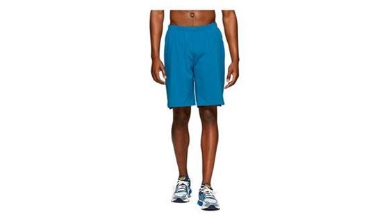 Picture of Asics Mens Running 2-N-1 7IN Short - Deep Sapphire/ Island Blue