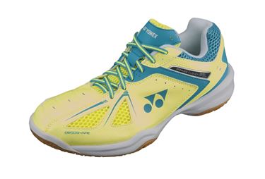 Picture of Yonex Power Cushion 35 Ladies Indoor Court Shoe - Yellow/Saxe
