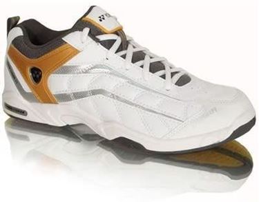 Picture of Yonex Power Cushion Badminton Court Shoe - White/Orange