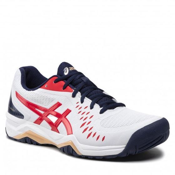 Picture of Asics Gel-Challenger 12 Tennis Shoe - White/Classic Red