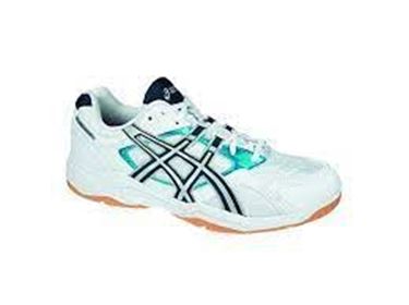 Picture of Asics Control Indoor Court Shoe - White/Jet Blue/Lightning