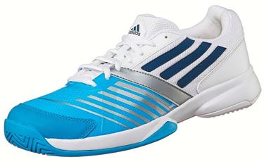 Picture of Adidas Galaxy Elite III Tennis Shoe - White/Blue/Silver