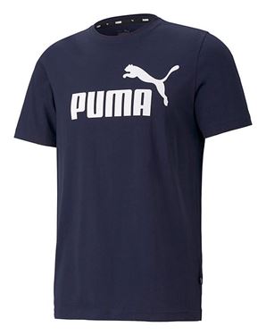 Picture of Puma Essentials logo Mens T Shirt Peacoat