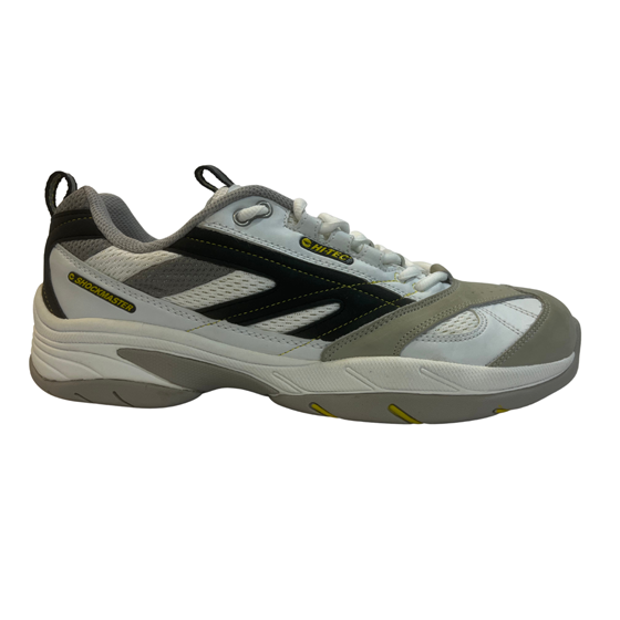 Picture of Hi-Tec Indoor X5 Tennis Shoe - White/Navy/Silver/Yellow