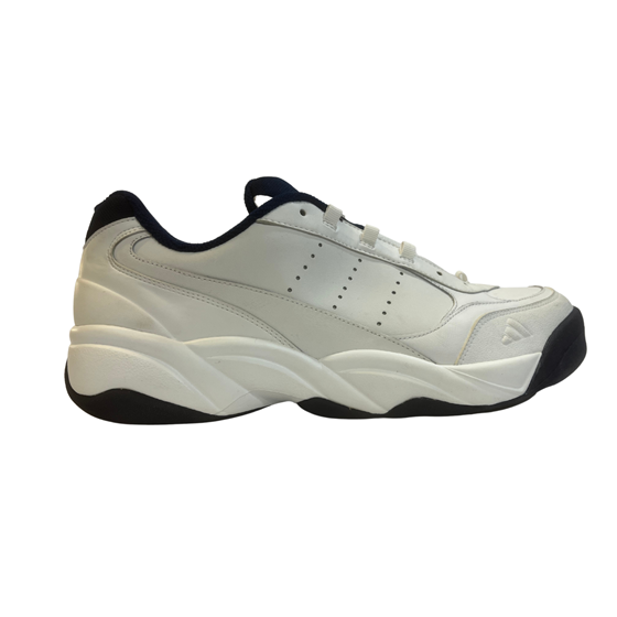 Picture of Adidas Credential Logo Tennis Shoe - White/Navy/Khaki