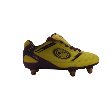 Picture of Optimum Tribal Rugby Boot - Yellow/Purple