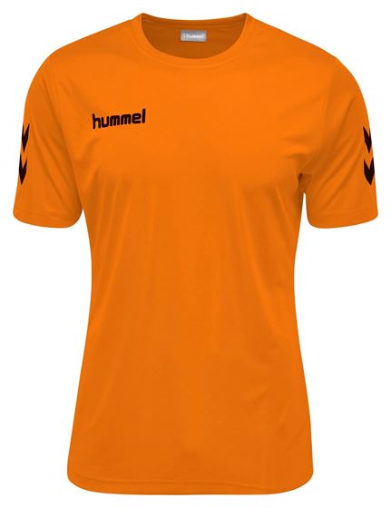 Picture of Hummel Core Hybrid Solo Short Sleeve Shirt - Tangerine